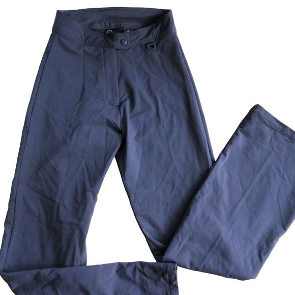 Head Pants - Vintage 80s HEAD Snowboarding Ski Pants S Black High Rise Zip Stretch Russia